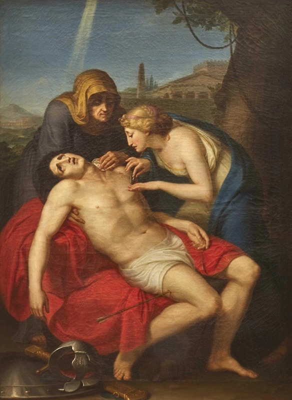 San Sebastiano curato dalle donne